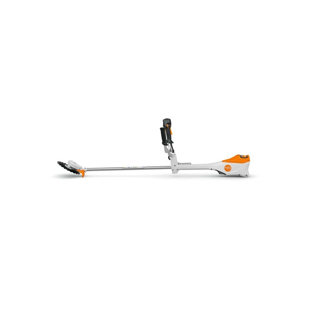 STIHL RGA 140 Cordless Brushcutter with ergonomic handle for tree surgeons and efficient grass removal.