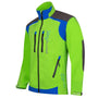Breatheflex Pro Work Jacket in lime green, ideal for tree surgeons with zip-off sleeves and multiple pockets.