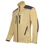 Breatheflex Pro Work Jacket in beige, designed for tree surgeons with zip-off sleeves and multiple pockets.