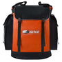 Harkie Champion Rope Bag in orange with padded straps, perfect for tree surgeons and durable outdoor use.