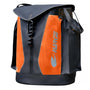 Harkie Sentry Climbing Rope Bag in orange and black, designed for tree surgeons with durable materials and large capacity.