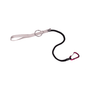 Sawer tool lanyard bungee with metal ring and carabiner for tree surgeon safety.