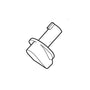 Choke knob for STIHL SR430 and SR450 blowers, genuine replacement part for easy starting.