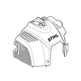 STIHL FS460C/FS460RC genuine parts shroud, essential for engine protection and optimal performance.