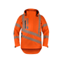 Defiance Smock Hi-Vis Orange, waterproof smock for tree surgeons and arborists, designed for comfort and durability in harsh conditions.