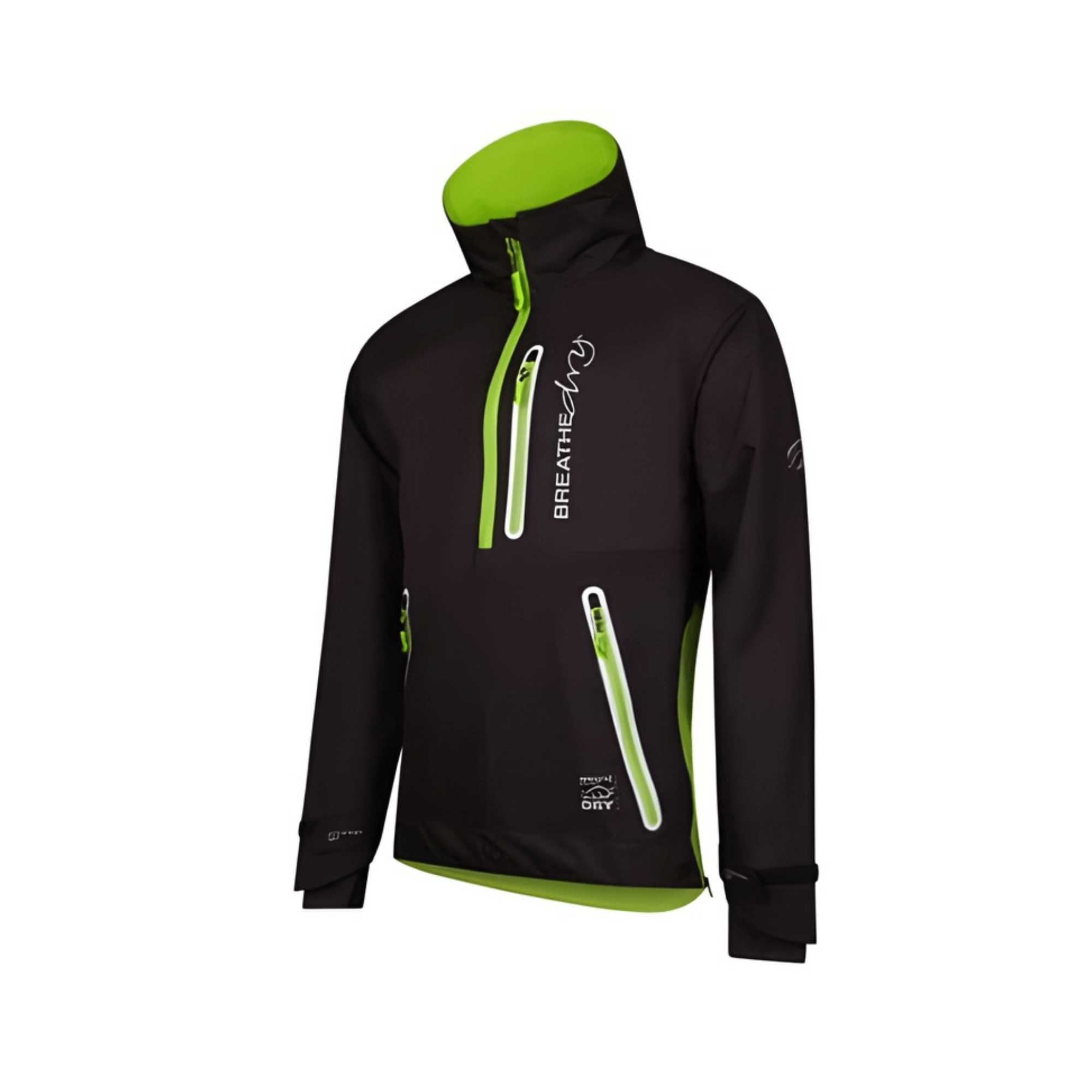 Breathedry Waterproof Smock for tree surgeons and arborists, featuring lightweight, waterproof design and vibrant color accents.