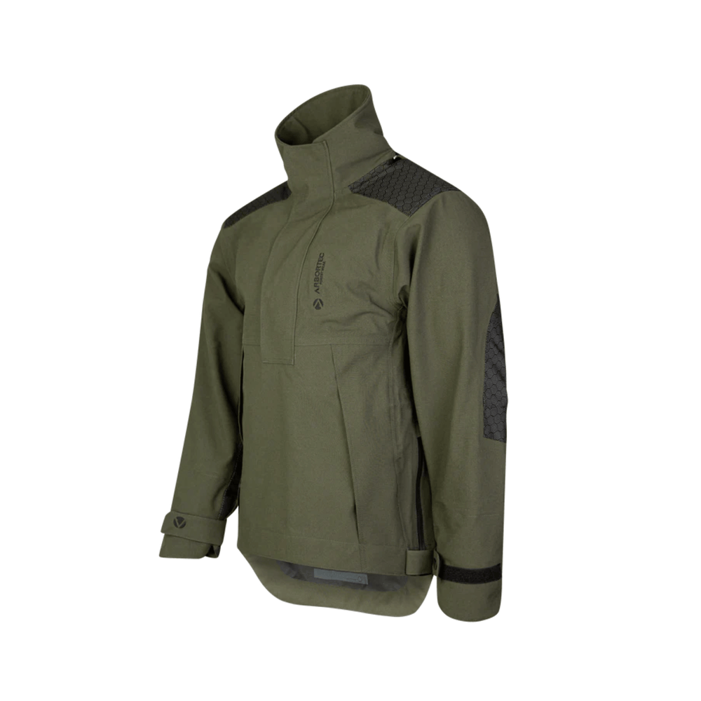 BreatheDry Heavy Duty Smock for arborists, featuring waterproof and breathable fabric, ideal for tree surgeons.