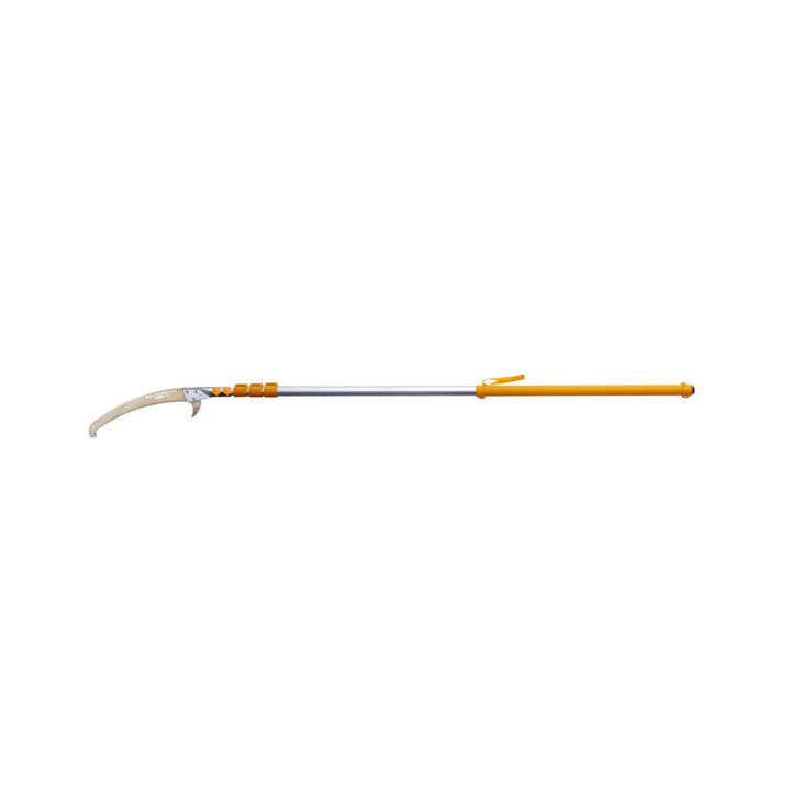 Hayate Telescopic Tree Pruning Pole Saws with aluminum alloy pole and dual-locking mechanism for safe high-reach pruning.