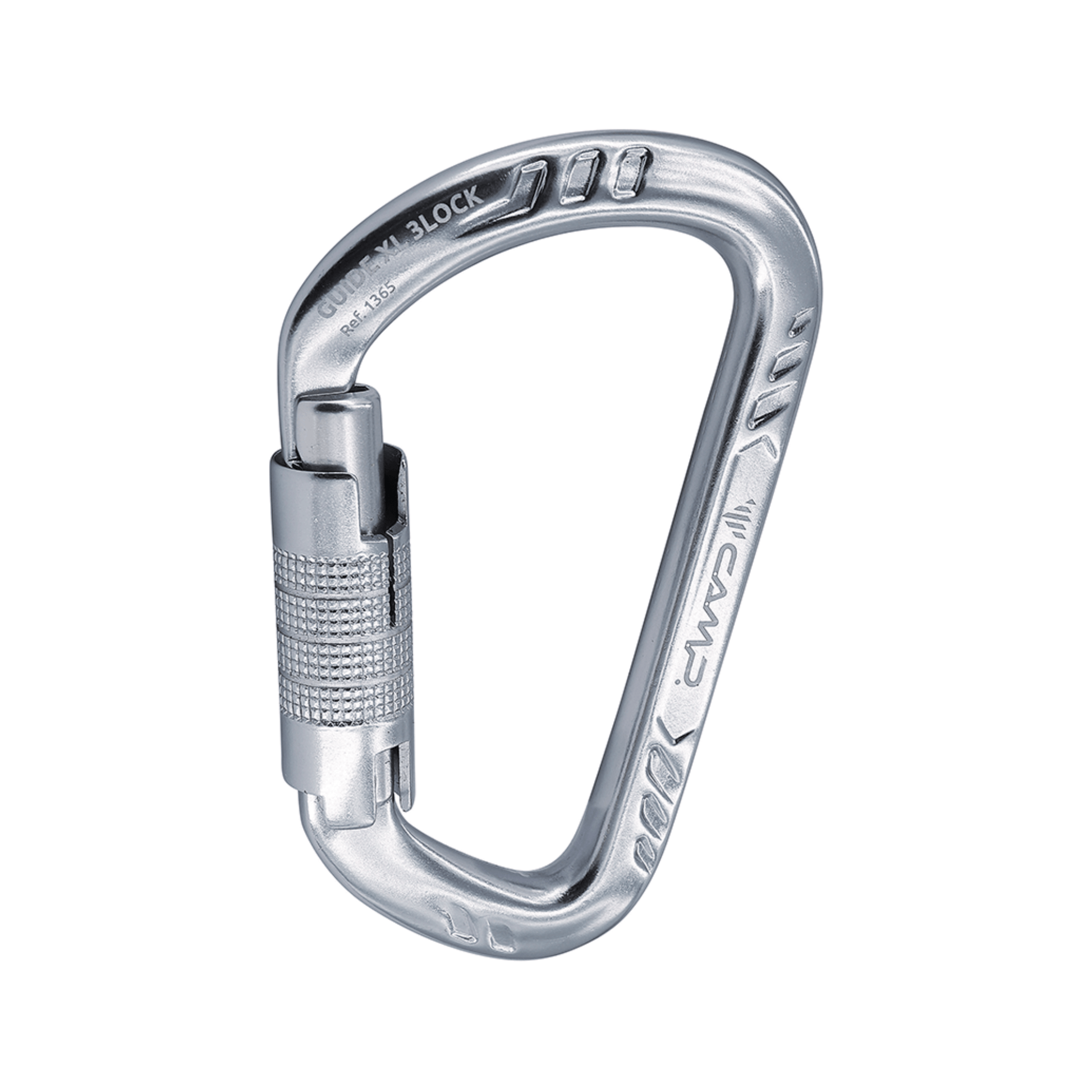 GUIDE XL 3LOCK Aluminium Carabiner with triple-locking mechanism and durable design.