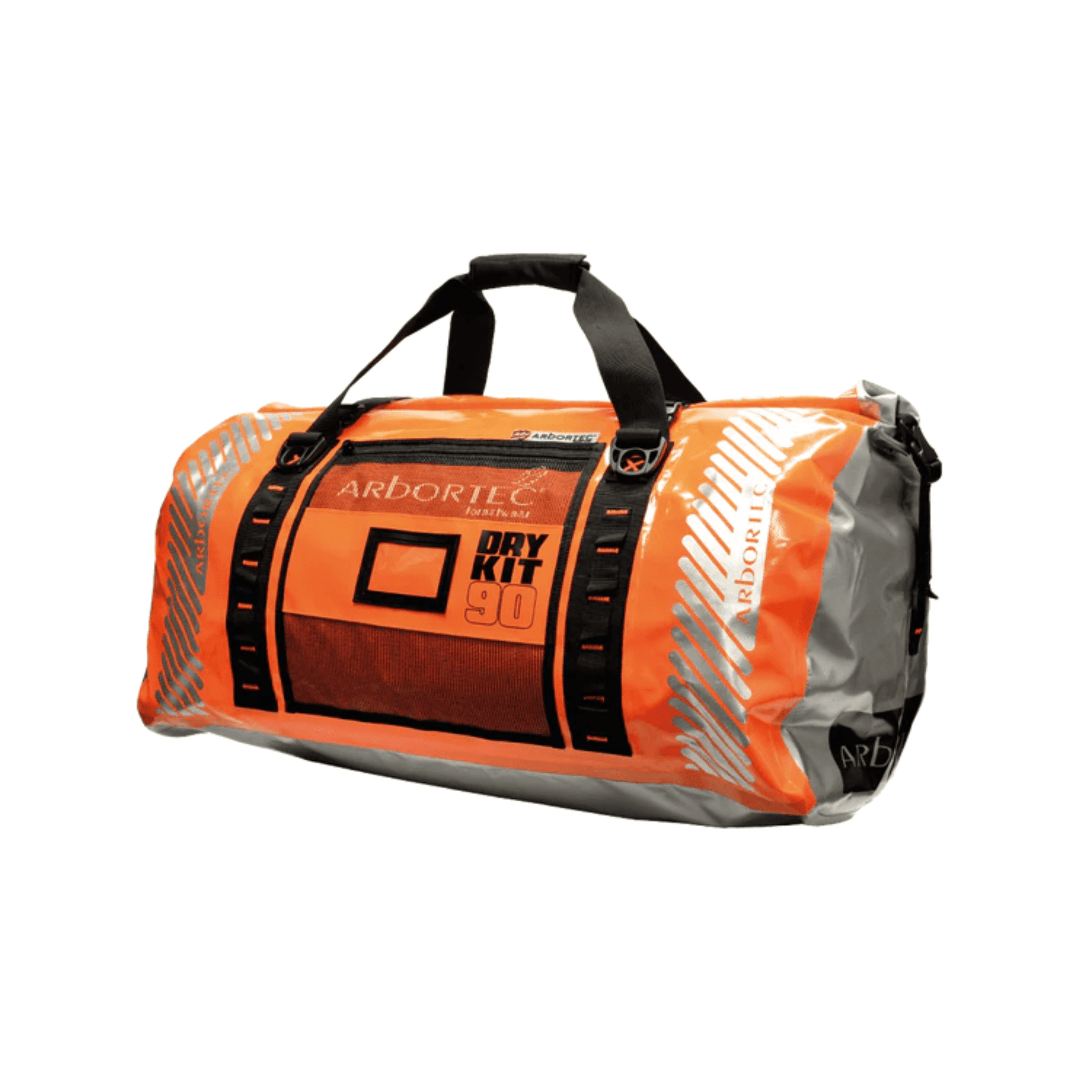 Drykit Anaconda Climbing Kit Bag 90L in lime and hi-vis orange for tree surgeons and arborists.