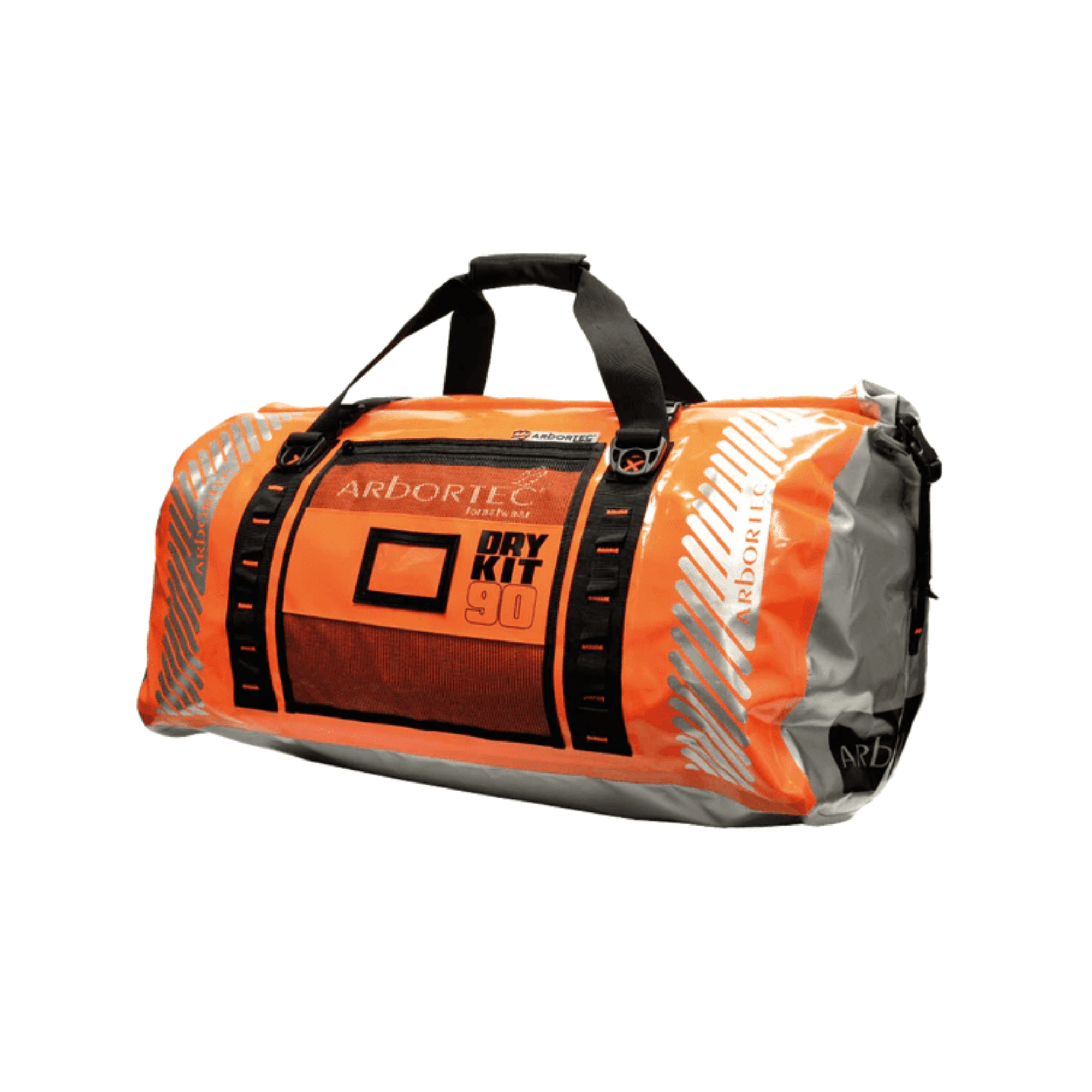 Drykit Anaconda Climbing Kit Bag 90L in lime and hi-vis orange for tree surgeons and arborists.