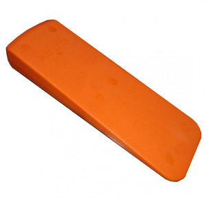 24cm orange polyamide felling wedge designed for tree surgeons, made of durable plastic, weighing 410g.