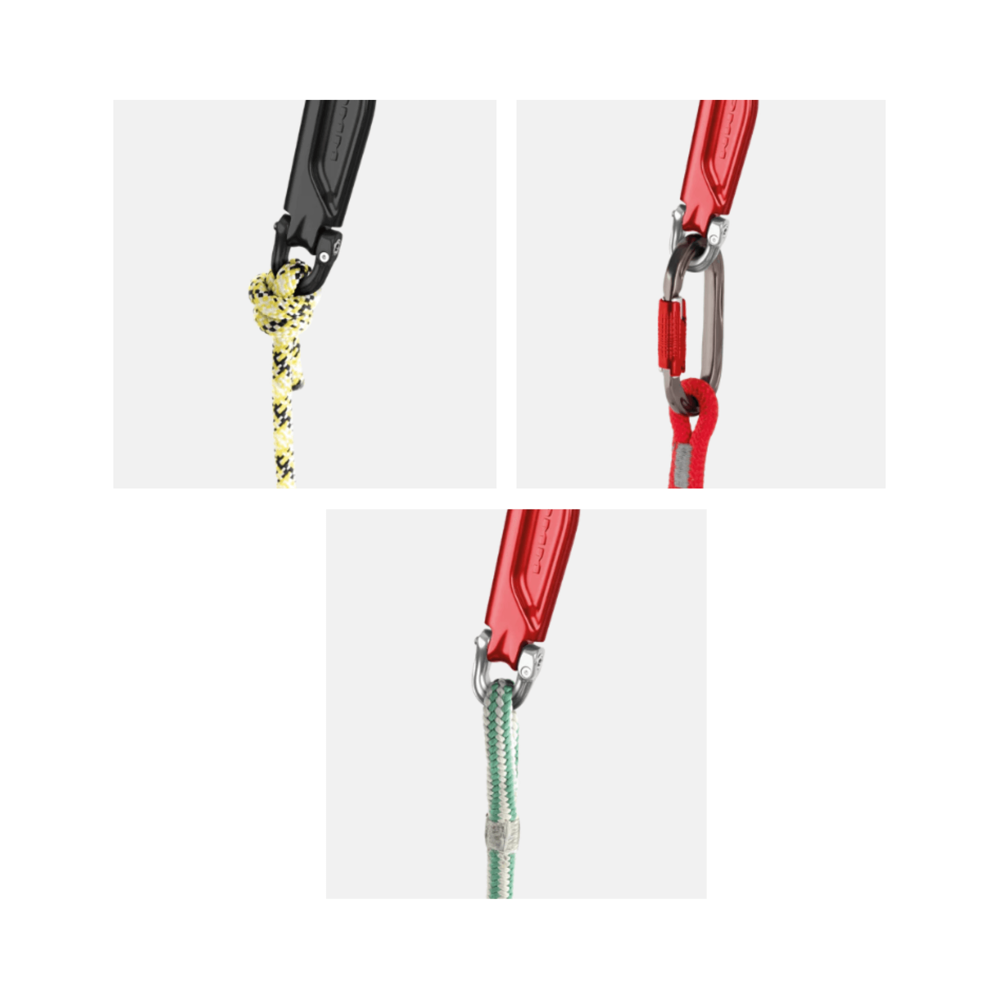 Image of DMM Captain Throwing Hook components including ropes and carabiners for tree climbing.