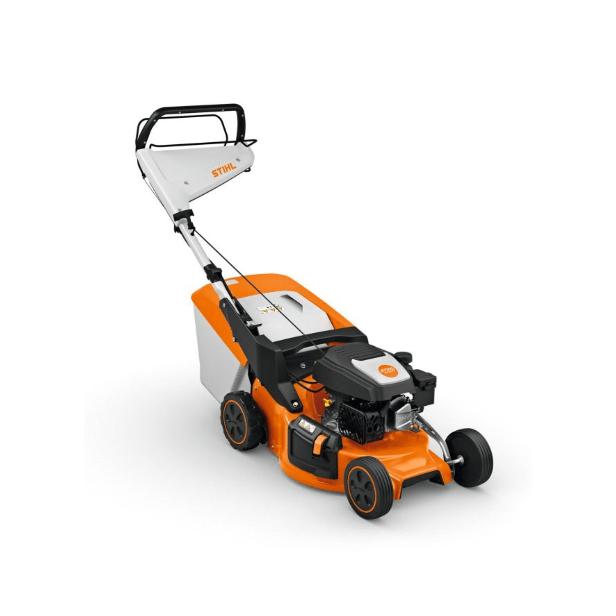 STIHL RM 248 T Self Propelled Petrol Lawn Mower for efficient lawn care in medium-sized gardens.