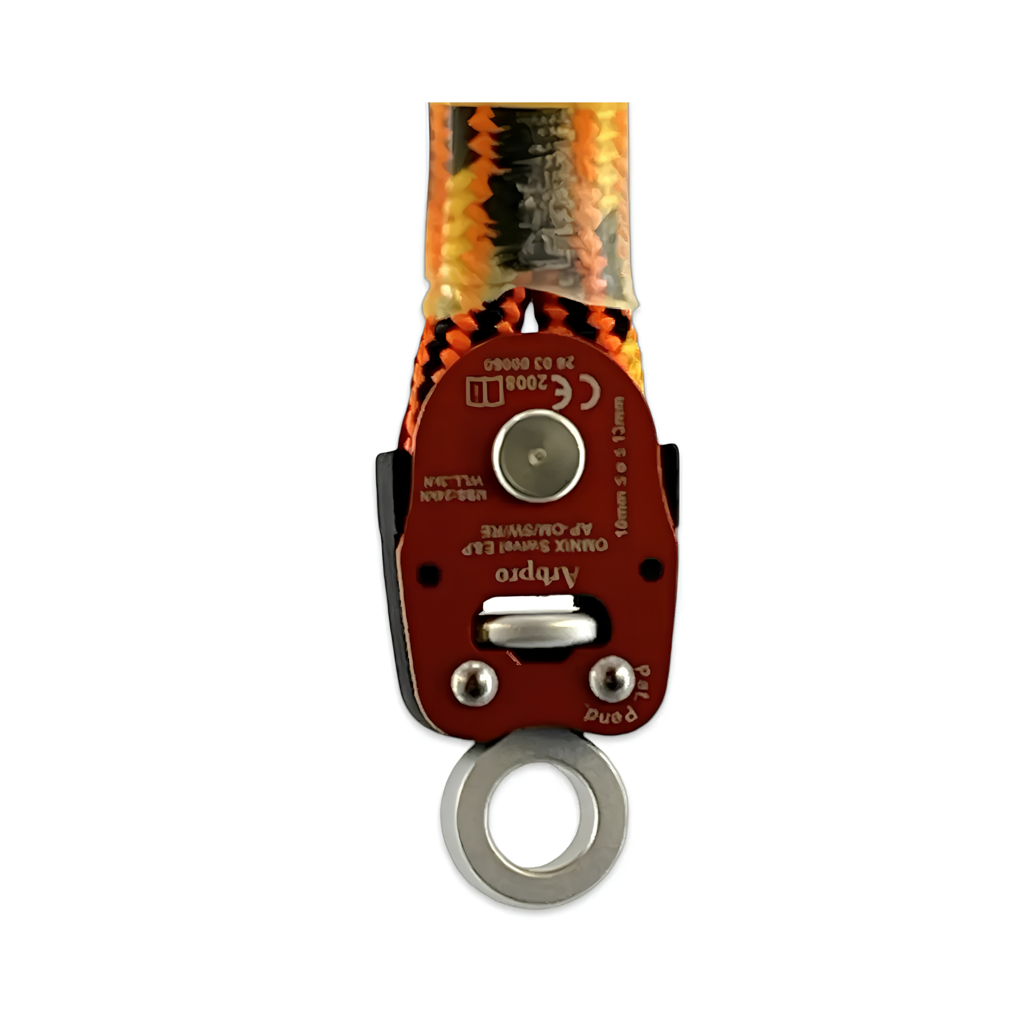 ArbPro Omnix Swivel Eye&Pin connector showcasing openable swivel mechanism and control for climbing and work positioning.