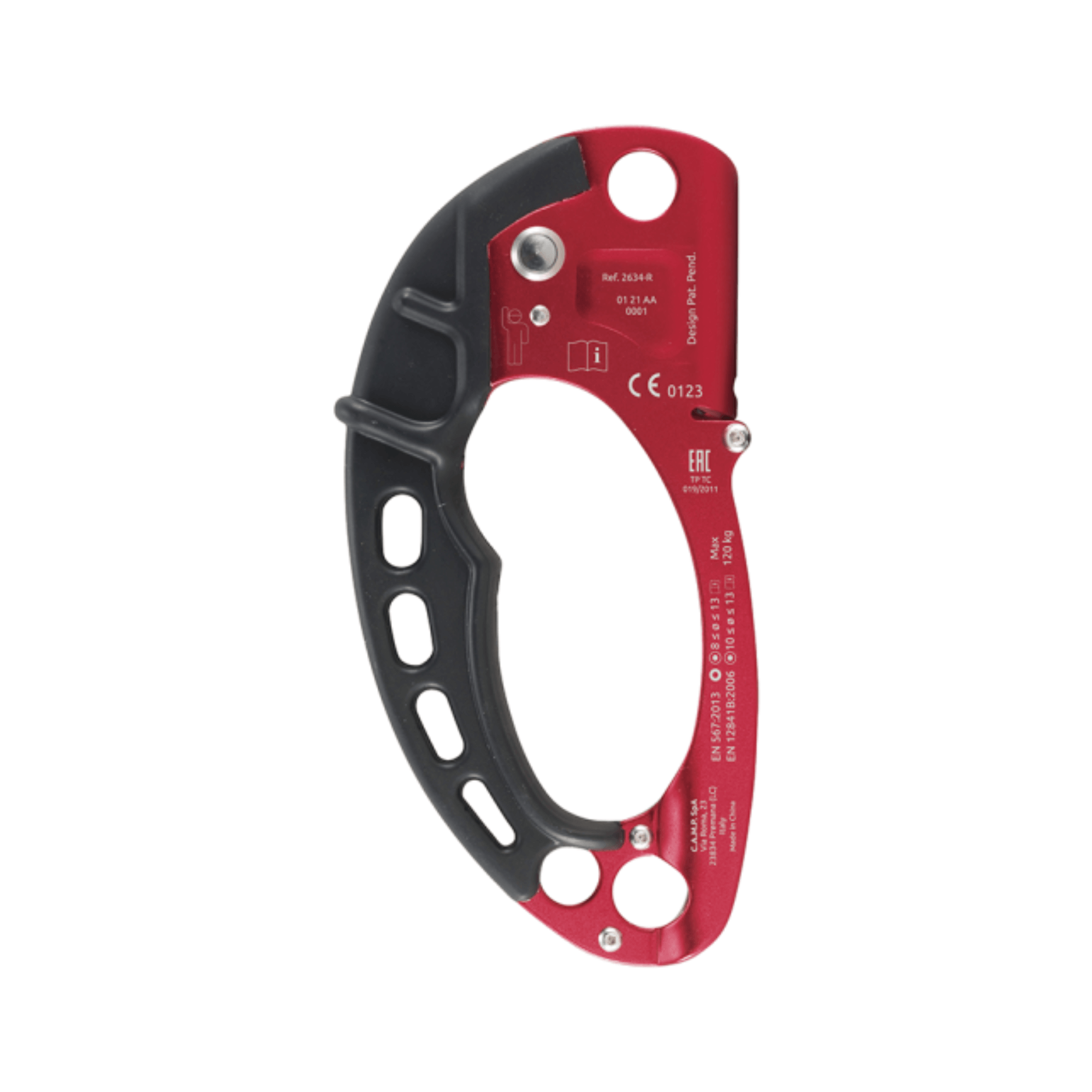 C.A.M.P. Turbohand Pro Hand Ascender showing ergonomic design for efficient climbing and rope access.
