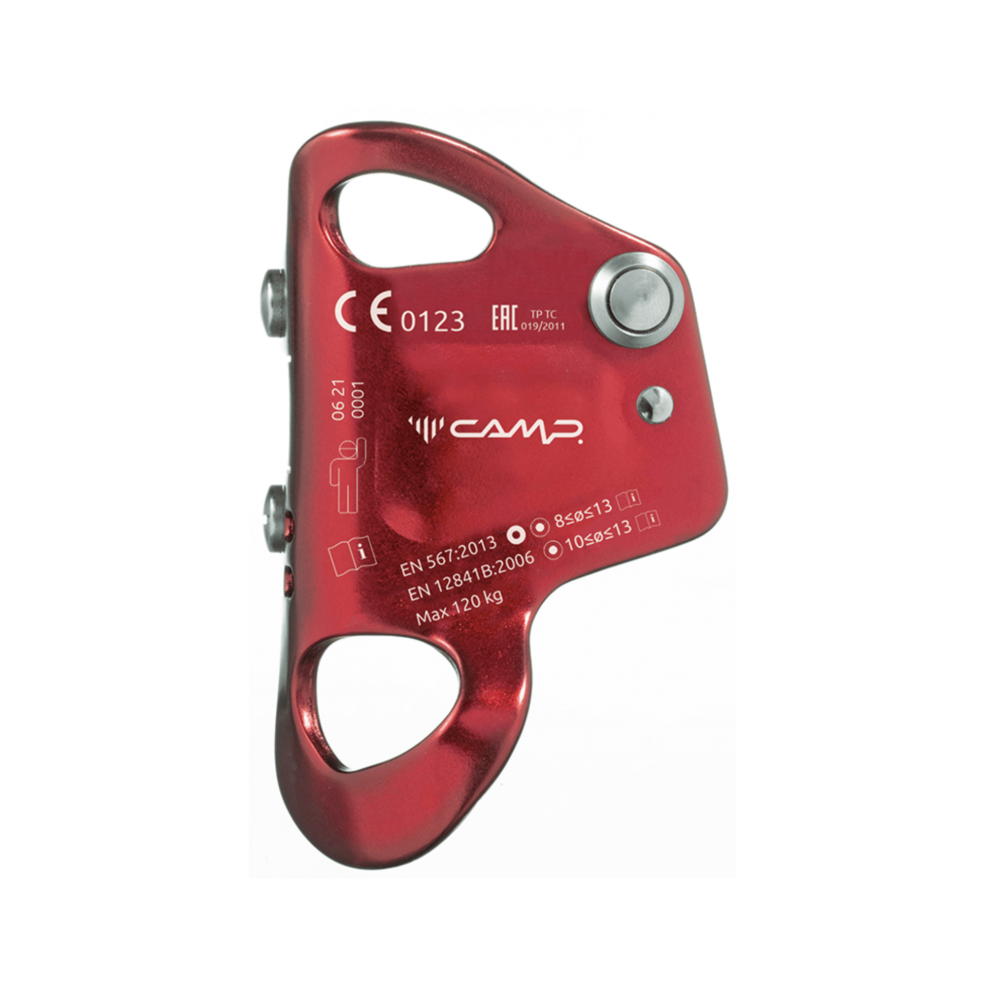 TURBOCHEST Chest Ascender by C.A.M.P. featuring dual roller technology in red color.