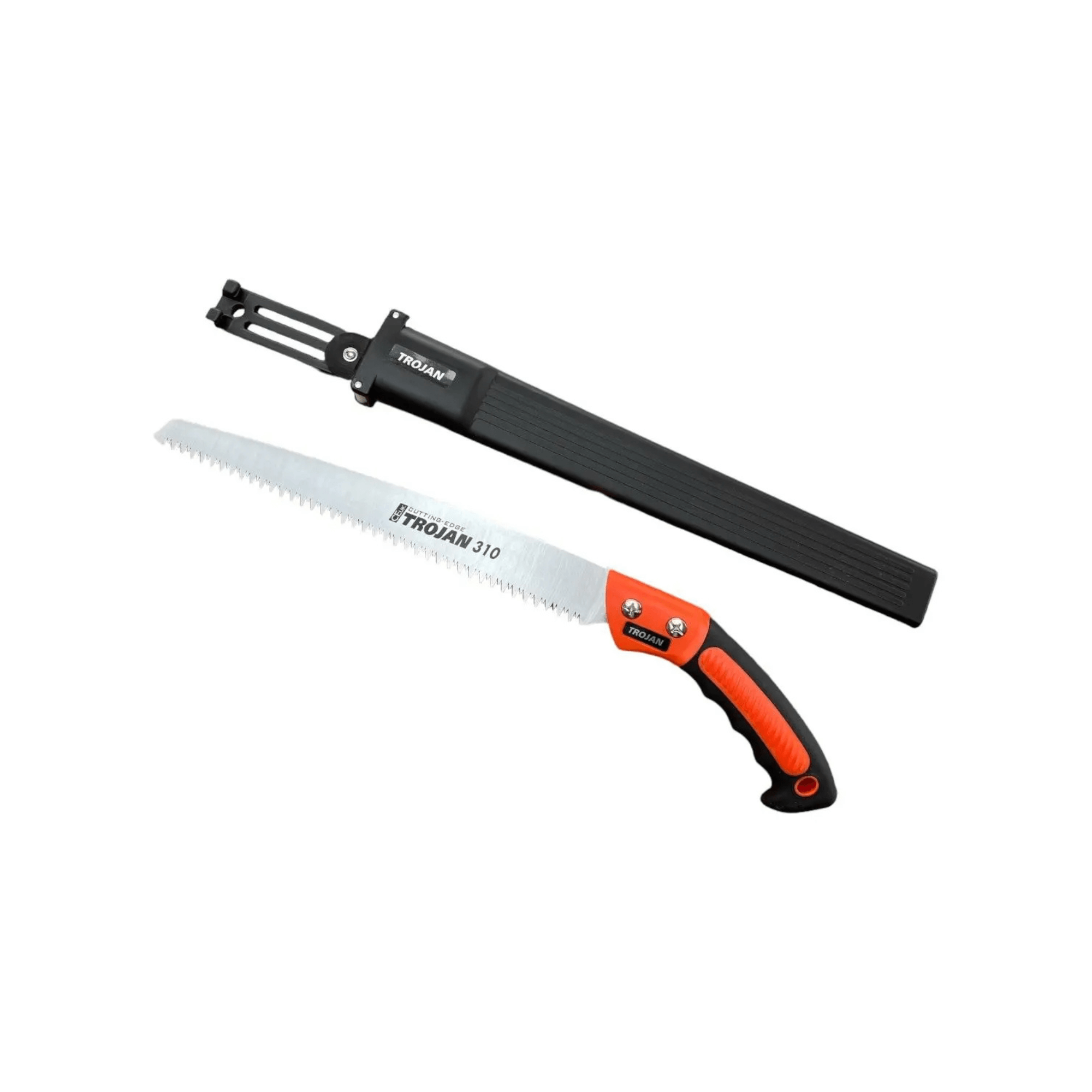 Trojan Straight Hand Saws with a 310mm blade and ergonomic handle for efficient pruning and wood cutting.