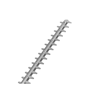 Blade of HLA 140 K-B Cordless Short Shaft Long-Reach Hedge Trimmer, featuring double-sided cutting teeth.