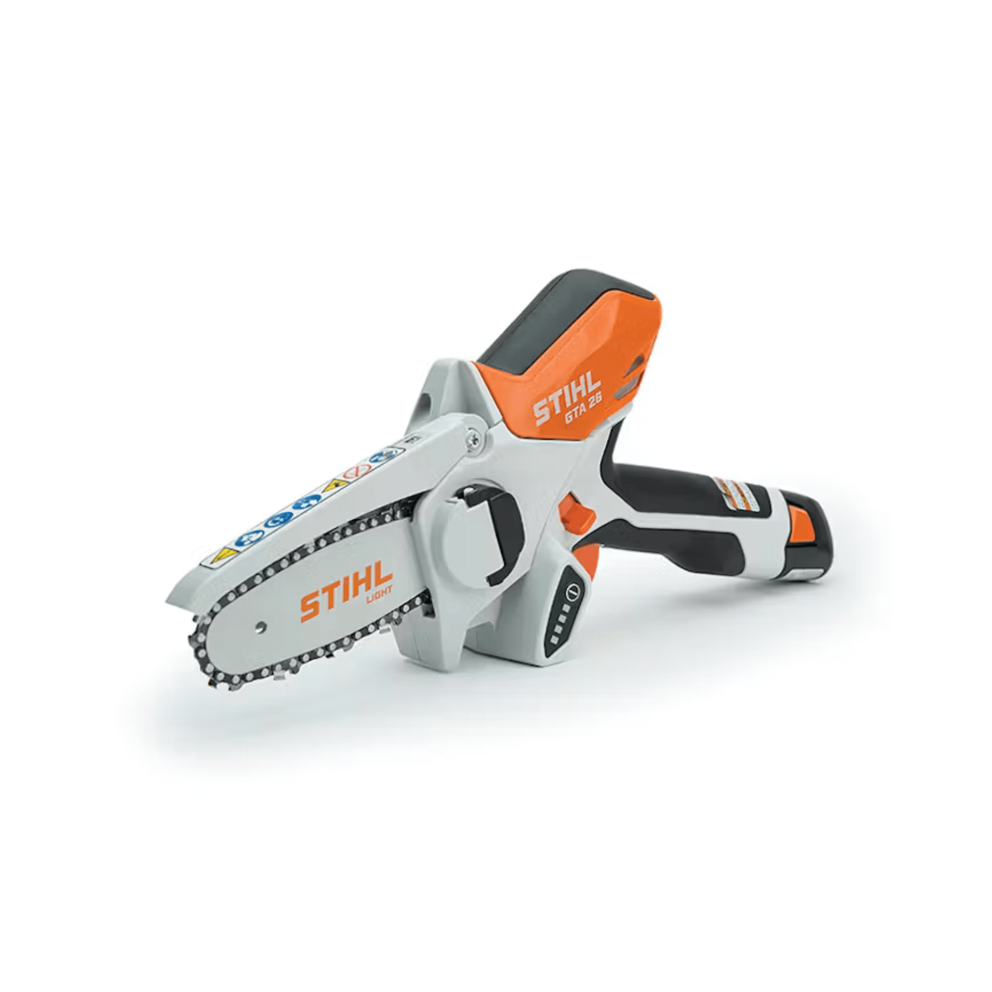 STIHL GTA 26 Cordless Battery Pruning Saw, ideal for tree surgeons and precision pruning in gardens.