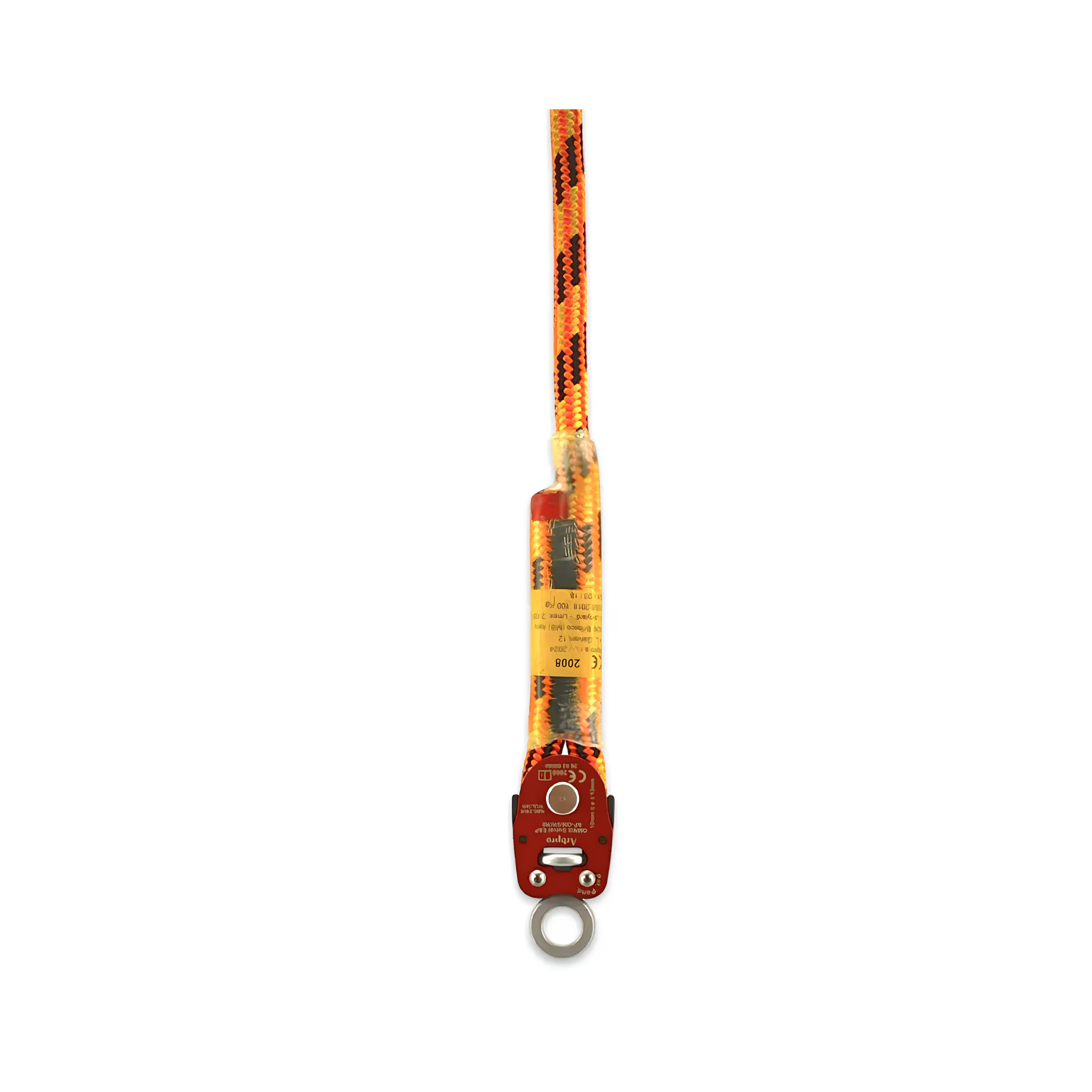 ArbPro Omnix Swivel Eye&Pin connector with integrated swivel mechanism and rope.