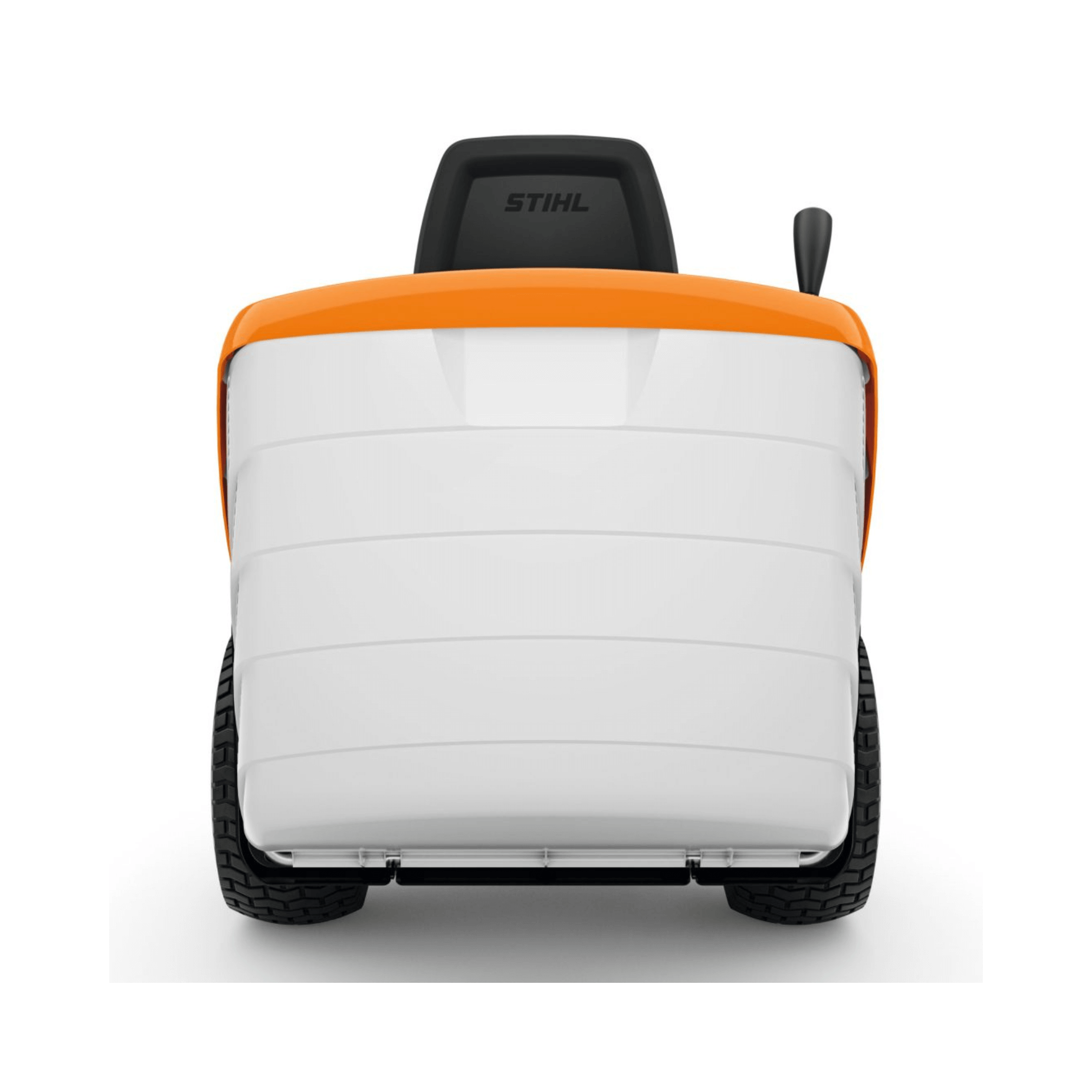 RT 5097 Z 5 Series Petrol Ride on Lawn Mower rear view showcasing robust design.