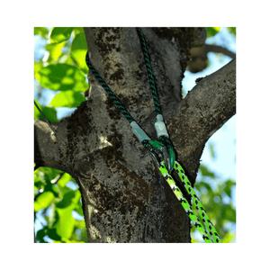 Sirius multiSLING Cambium Saver 1.3m installed on a tree trunk for tree care applications.