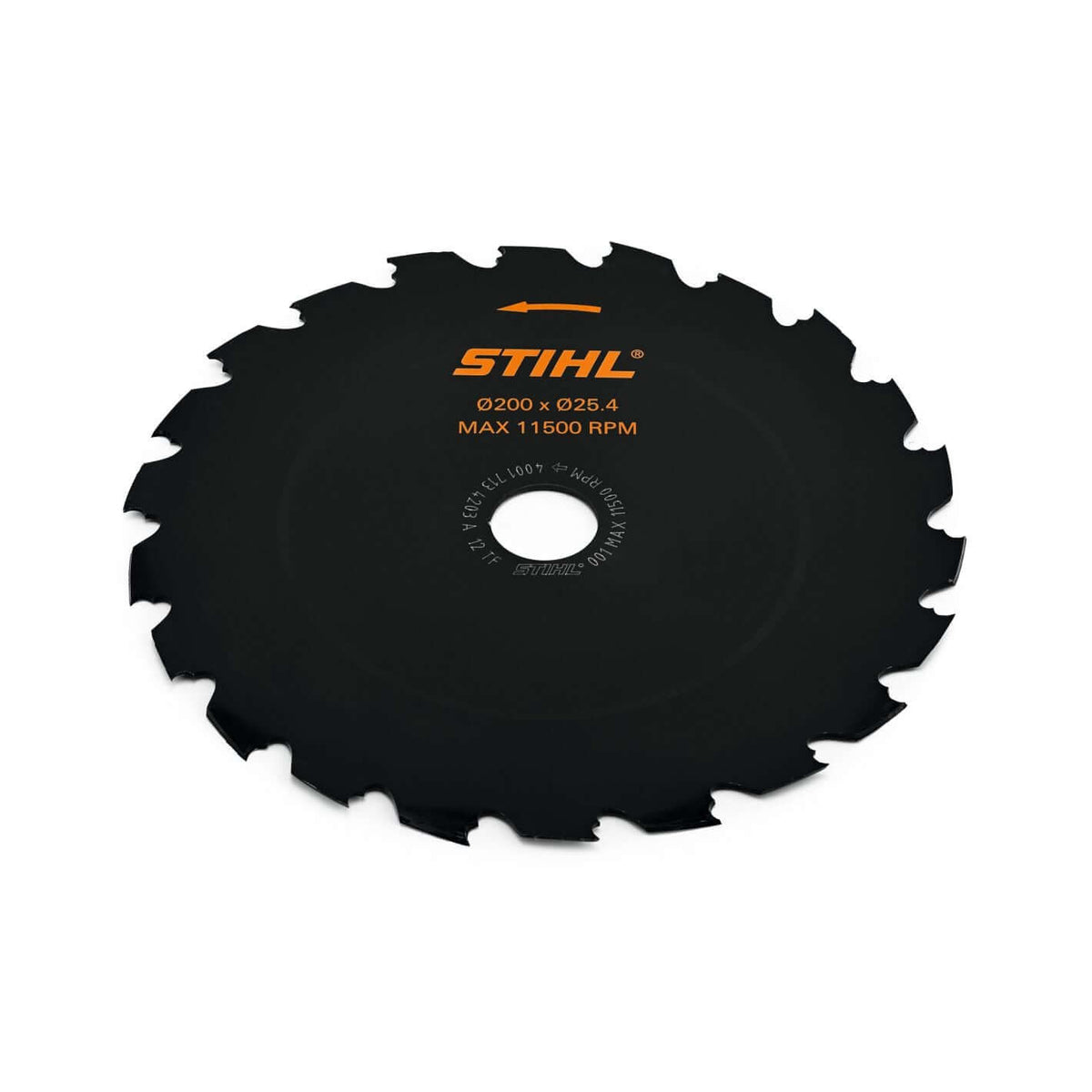 STIHL Woodcut Circular Saw Blade designed for tree surgeons to clear thick brush and saplings efficiently.