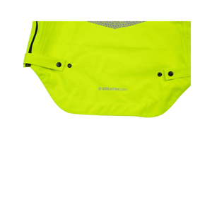 Heavy Duty BreatheDry Hi-Viz Yellow Smock - close-up of the fabric and design features.