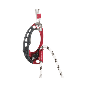 C.A.M.P. Turbohand Pro Hand Ascender in use with rope for professional climbing and rigging.