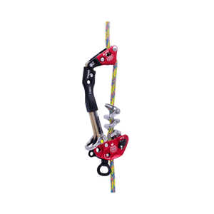 REFLEX Mechanical Hitch on a colorful rope, designed for precision friction control and rescue capability.