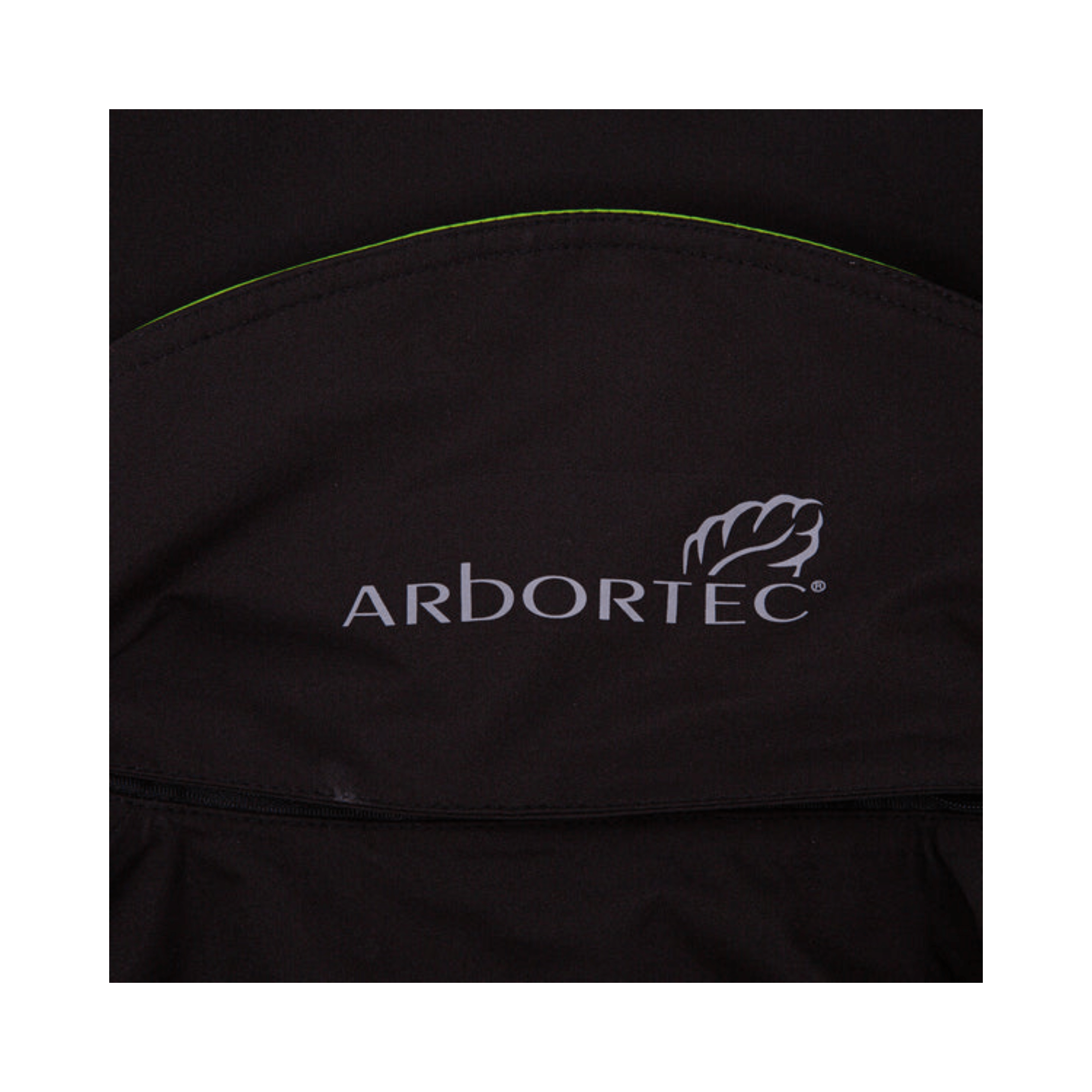 Arbortec logo on the Breathedry Waterproof Smock, designed for tree surgeons and arborists for optimal performance.