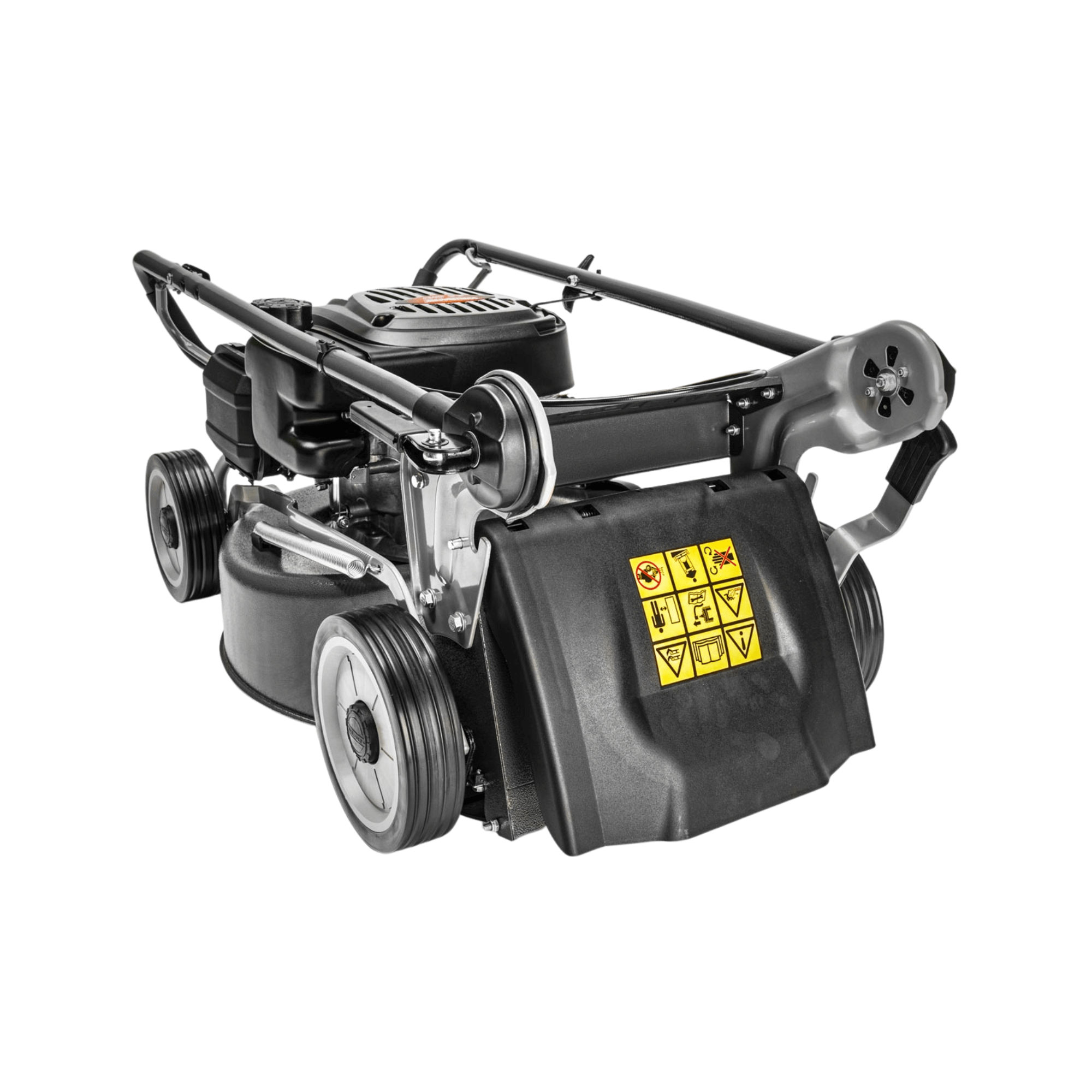 Weibang Virtue 50 SVP-H Variable Speed Petrol Lawnmower with safety features and durable design.
