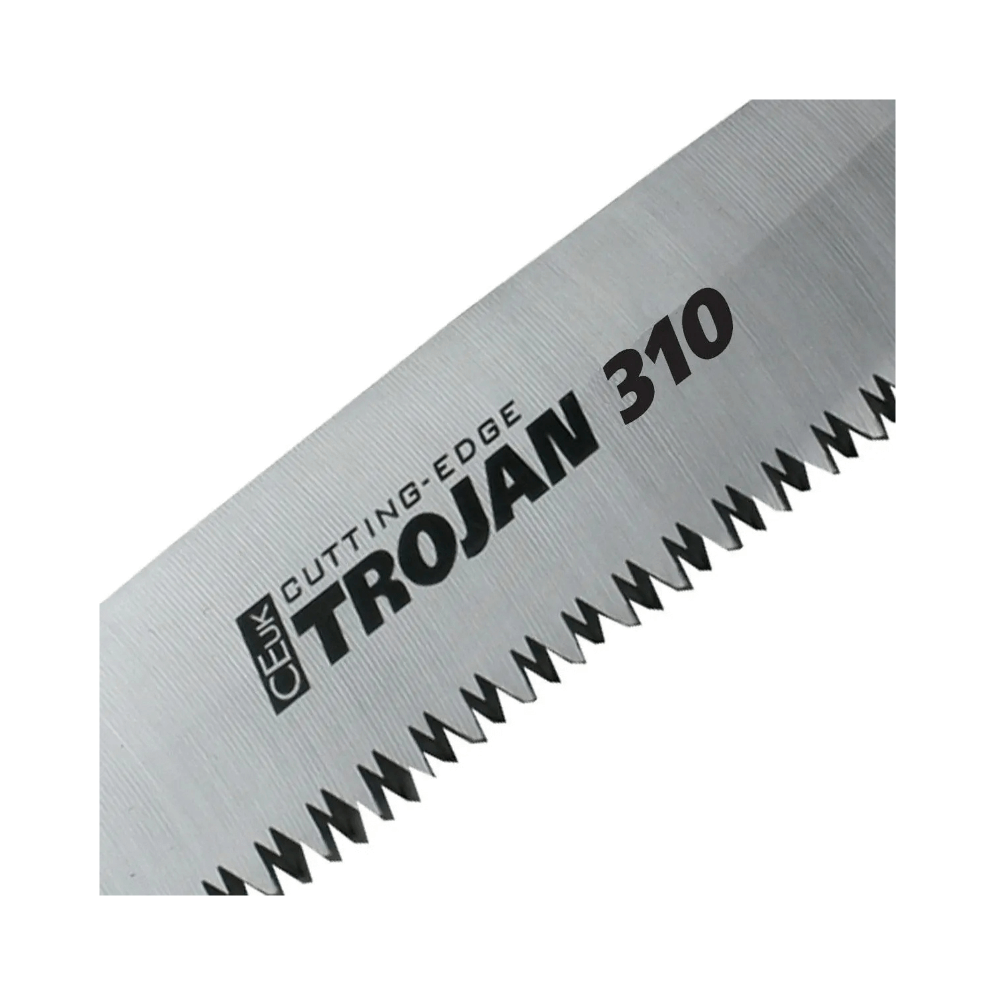 CEuk Trojan Straight Hand Saws 310mm blade featuring cutting-edge design and precision teeth for effective wood cutting.