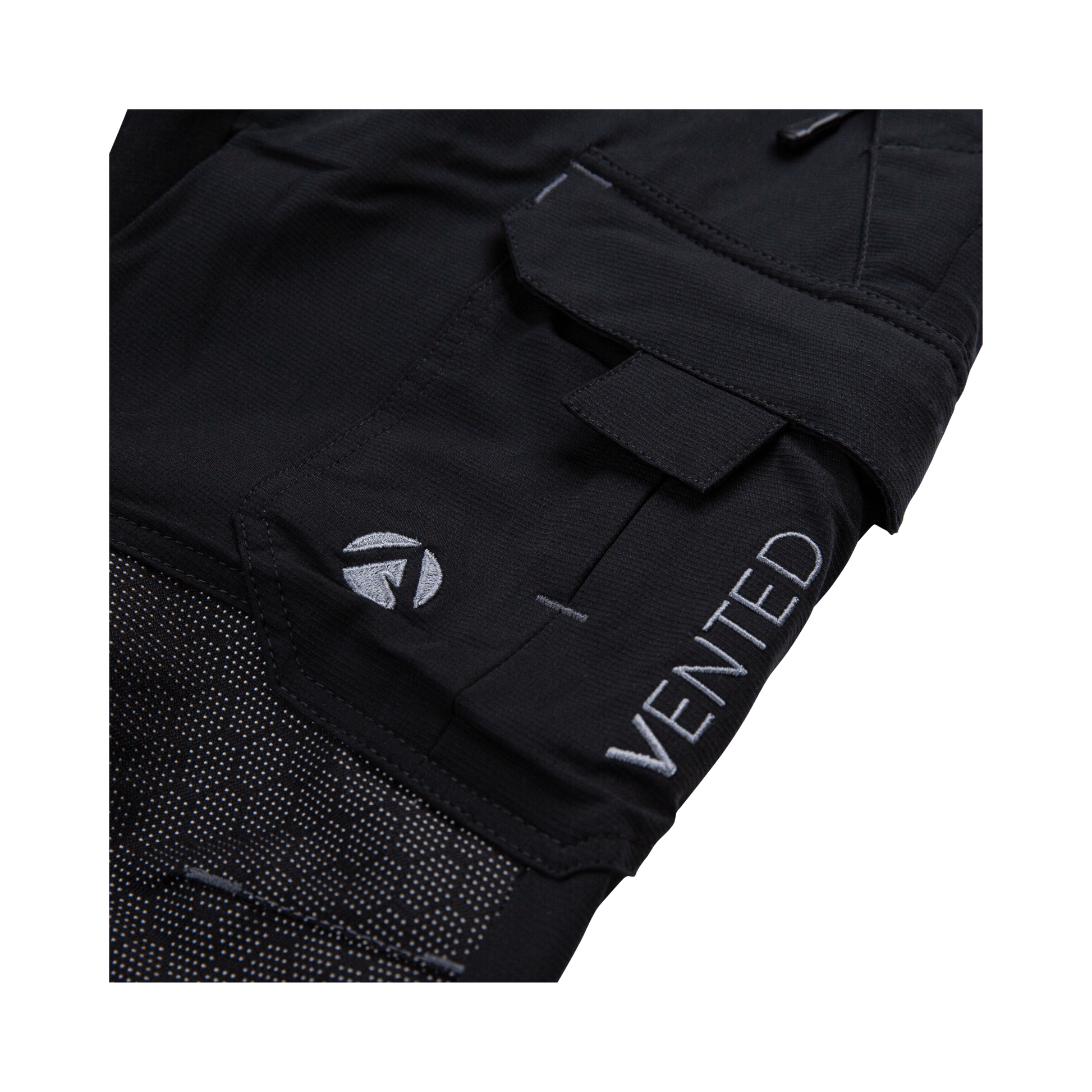 Vented Chainsaw Trousers Type A close-up showing the durable fabric and ventilation features for optimal cooling.