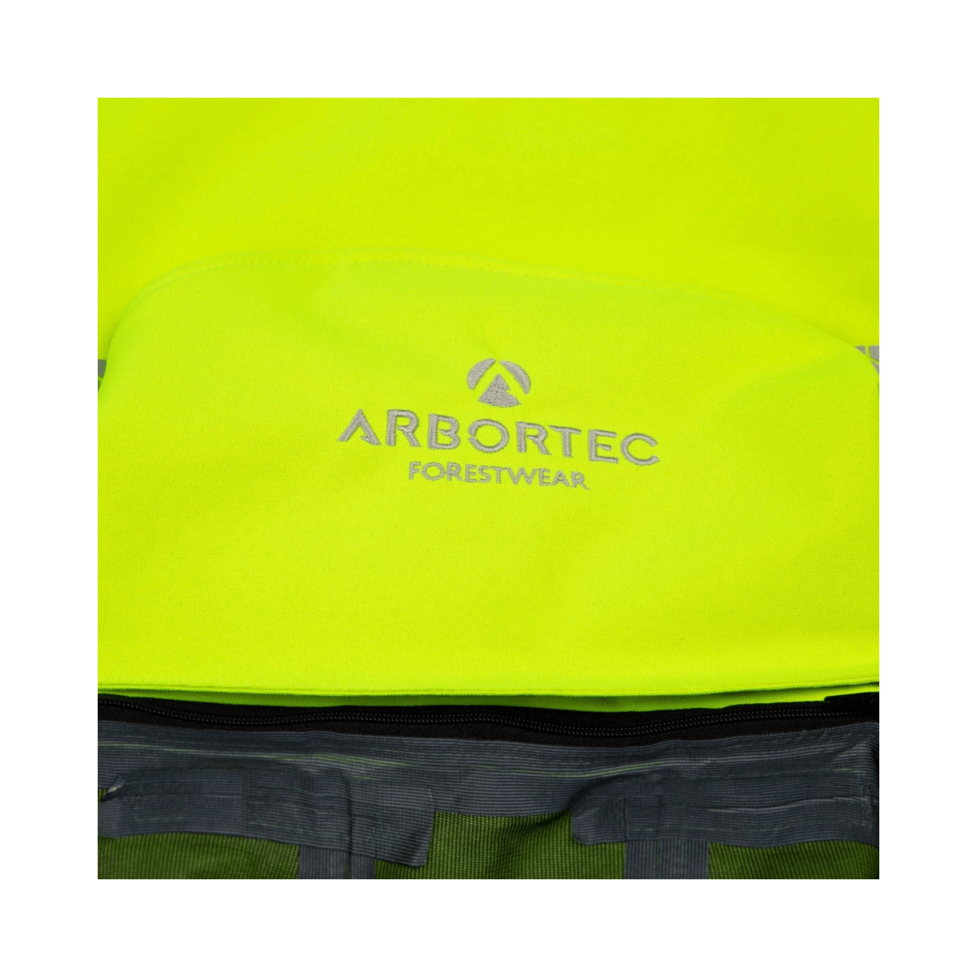 Heavy Duty BreatheDry Hi-Viz Yellow Smock featuring Arbortec Forestwear logo on bright yellow fabric.