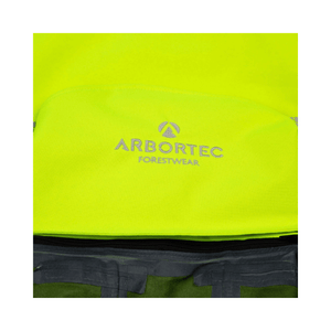 Heavy Duty BreatheDry Hi-Viz Yellow Smock featuring Arbortec Forestwear logo on bright yellow fabric.