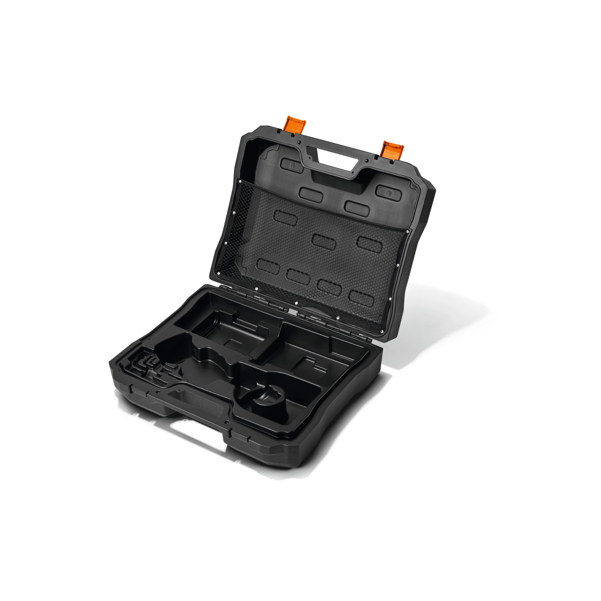 Black carrying case for ASA 140 Cordless Secateurs, ideal for tree surgeons and arborists to store tools.