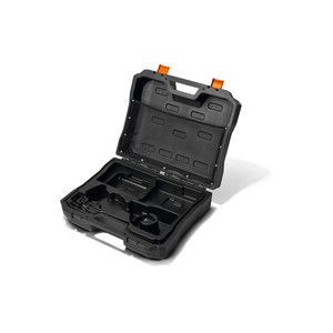 Black carrying case for ASA 140 Cordless Secateurs, ideal for tree surgeons and arborists to store tools.