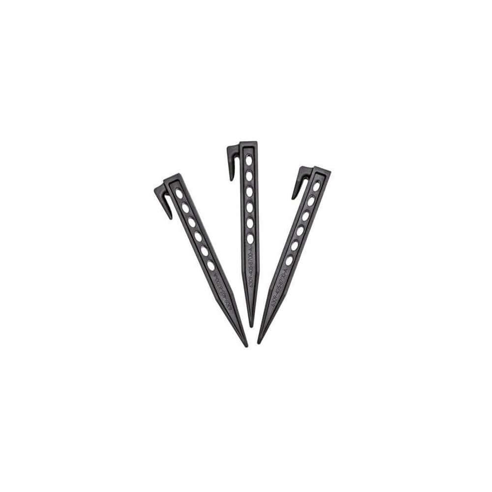 Three STIHL iMOW AFN 075 fixing pins, designed for securing perimeter wire in gardens, ideal for tree surgeons.