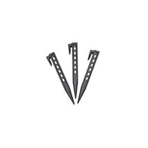 Three STIHL iMOW AFN 075 fixing pins, designed for securing perimeter wire in gardens, ideal for tree surgeons.