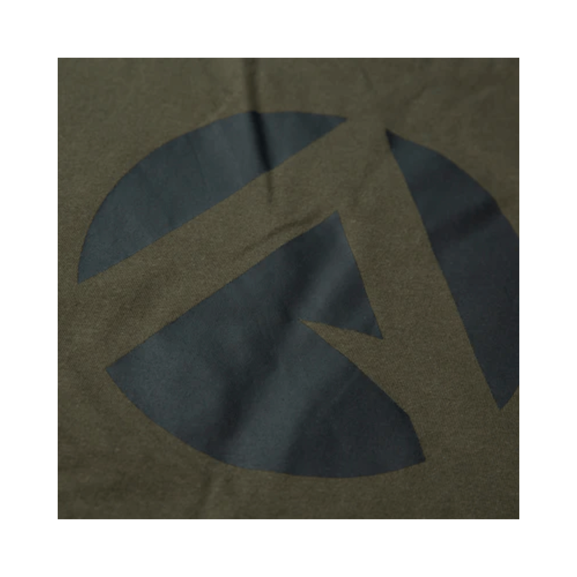 Short Sleeve T-Shirt Olive with stylish logo print on soft olive fabric.