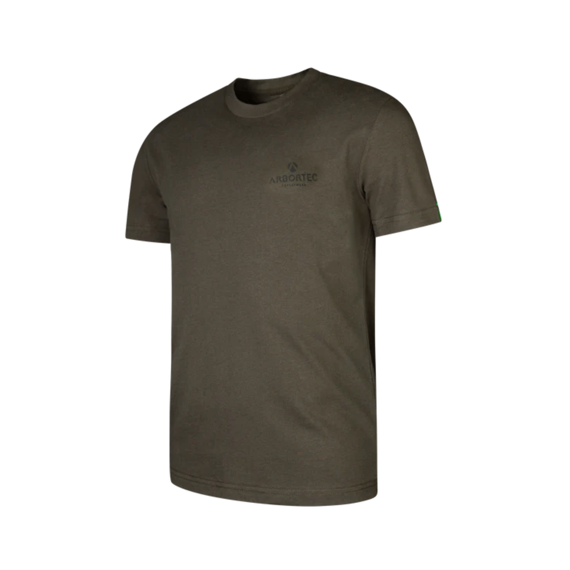 Short Sleeve T-Shirt Olive by Arbortec, 100% cotton, crew neckline, slim fit, perfect for casual wear.
