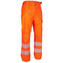 Arborflex Storm Trousers in Hi-Vis Orange for tree surgeons, featuring waterproof and breathable fabric for outdoor work.