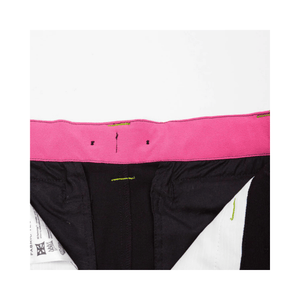 Breatheflex Chainsaw Trousers Design Type A Womens waistband detail with pink elastic.