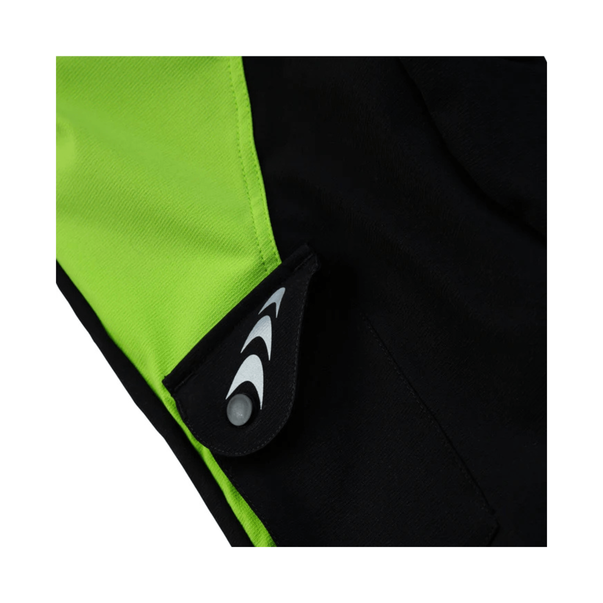 Breatheflex Chainsaw Trousers Lime Design Type C Womens close-up of pocket detailing.