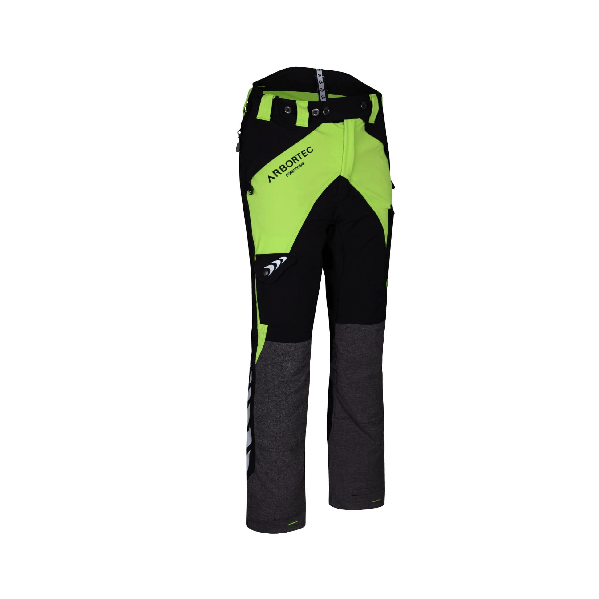 Breatheflex Chainsaw Trousers Lime Design Type C Womens - high-performance trousers for female tree surgeons.