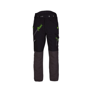 Breatheflex Chainsaw Trousers Black Type A with high-tenacity polymer and kevlar reinforcement for arborists and tree surgeons.