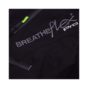 Detail of Breatheflex Pro Chainsaw Trousers Type A logo showing advanced design for tree surgeons.