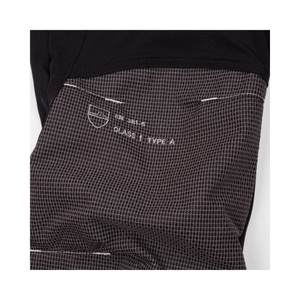 Breatheflex Pro Chainsaw Trousers Type A showing certification label and fabric detail close-up for tree surgeon use.